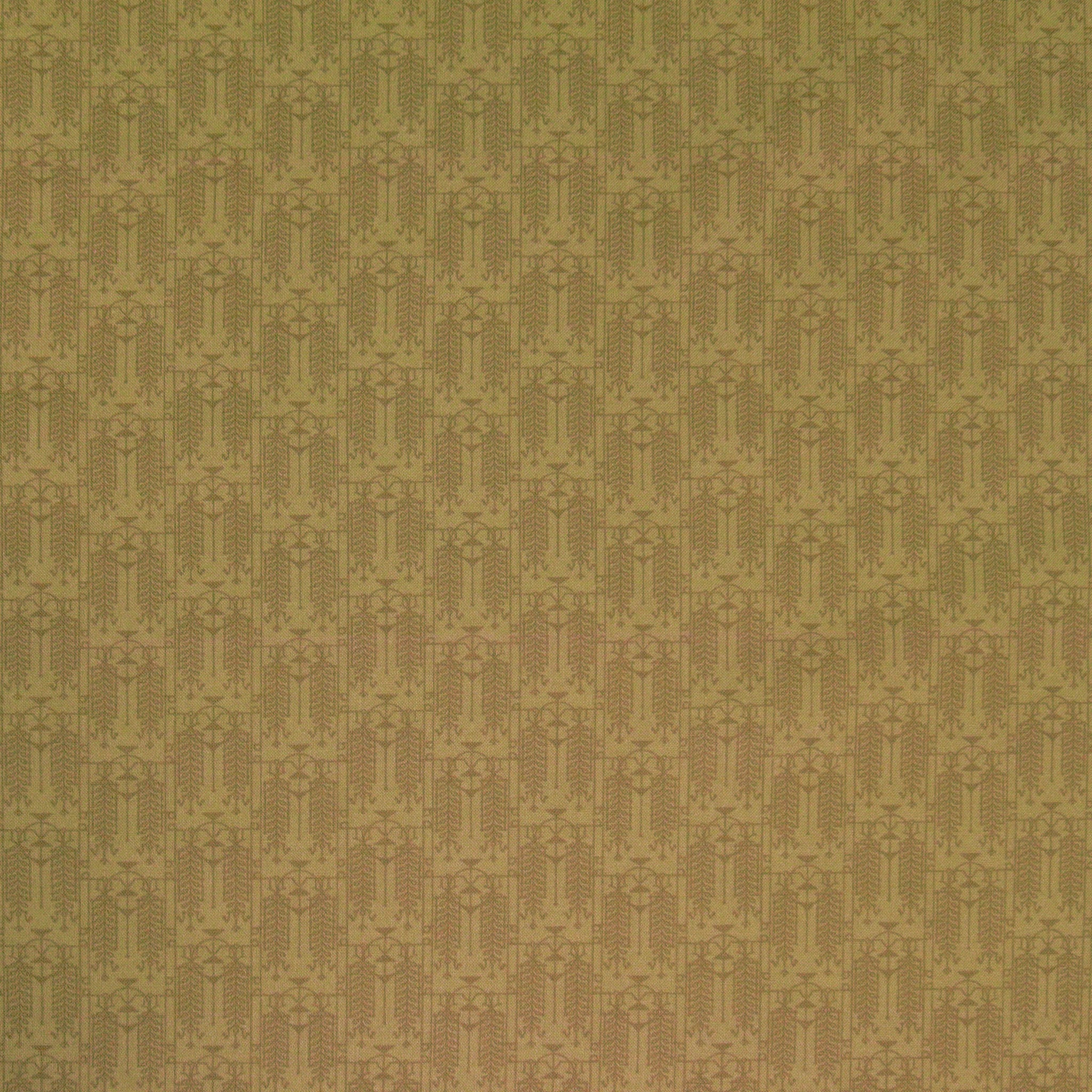 The House Beautiful Fabric Collection - Design A | Pale Mustard