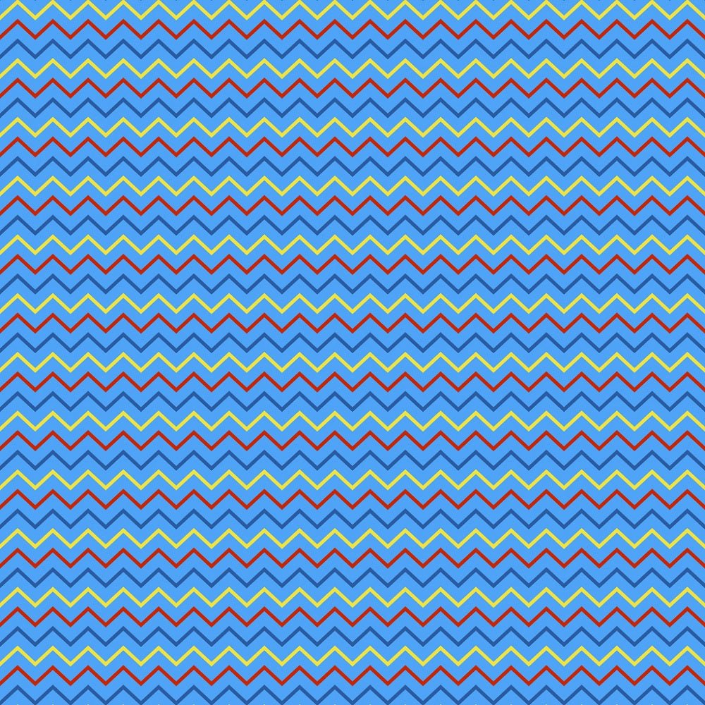 Autism Awareness Chevron Lines Fabric