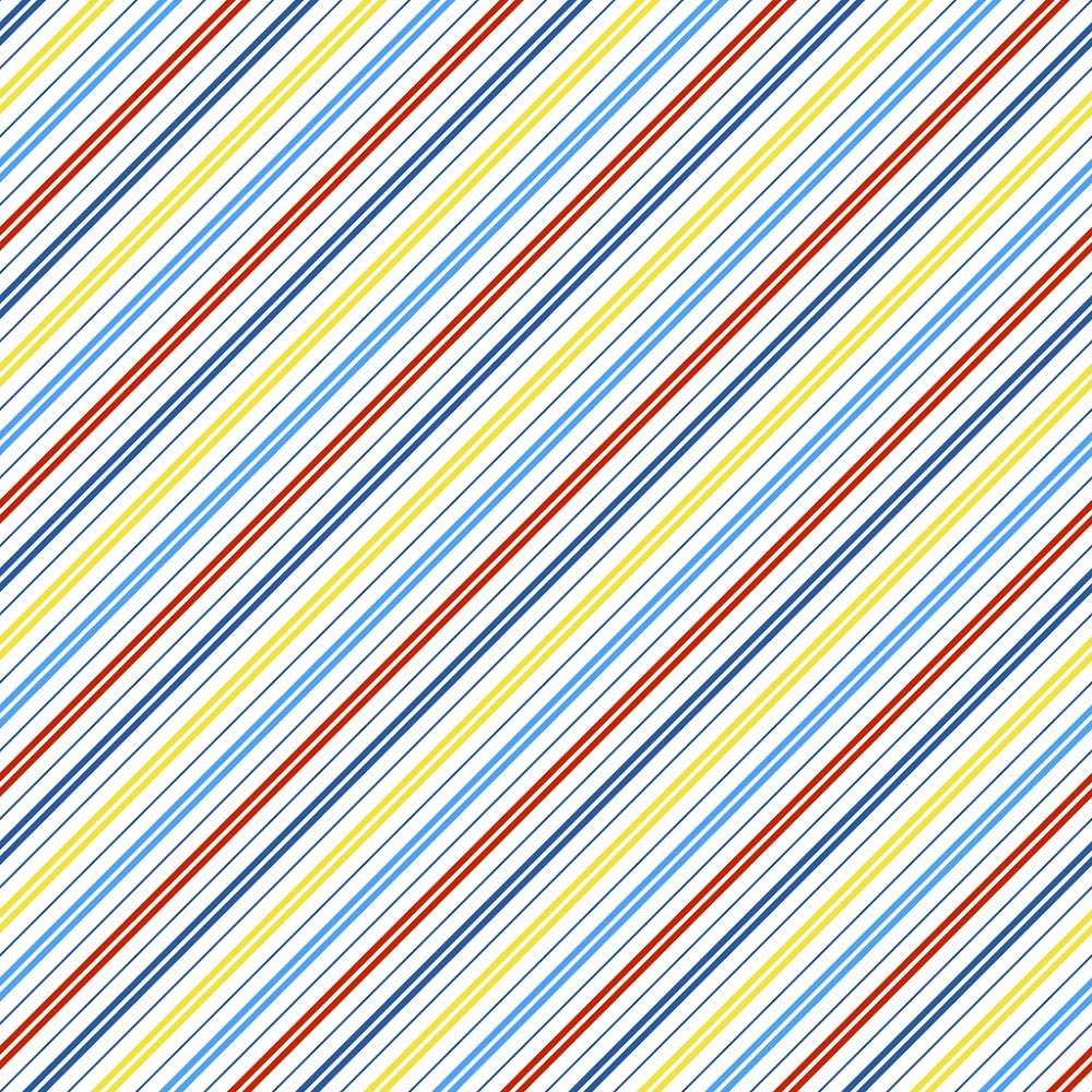 Autism Awareness Diagonal Stripes Fabric