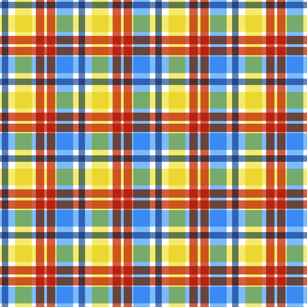 Autism Awareness Gingham Fabric