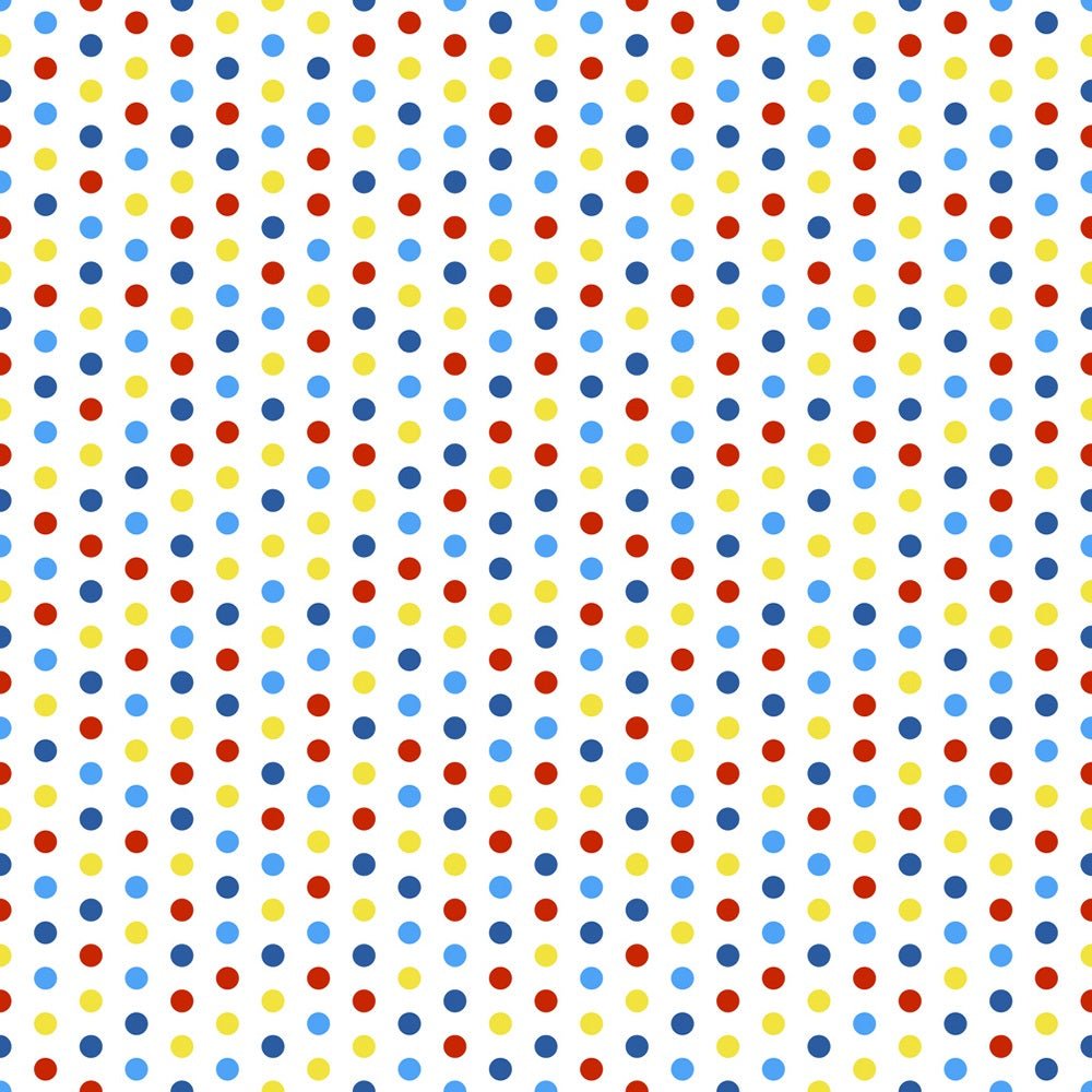 Autism Awareness Polka Dots Fabric