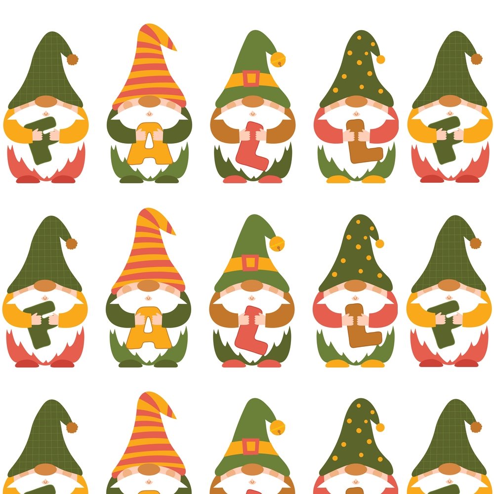 Autumn Dwarfs & Font Fabric