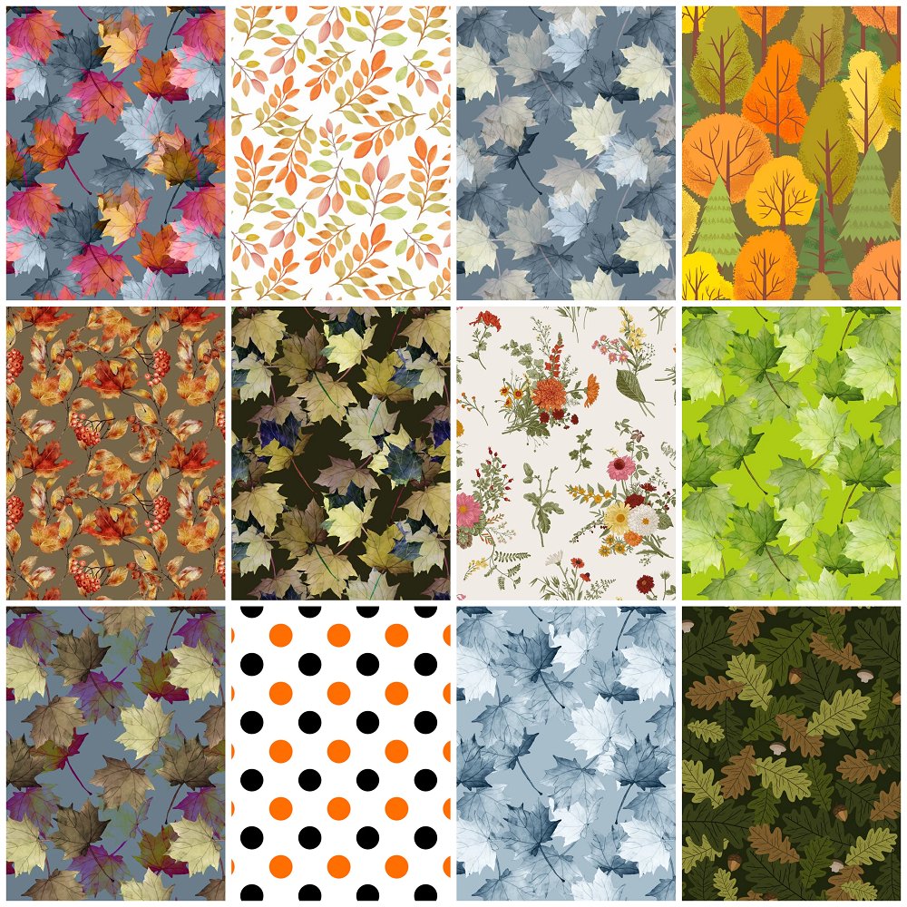 Autumn Is Here! Fat Quarter Bundle - 12 Pieces