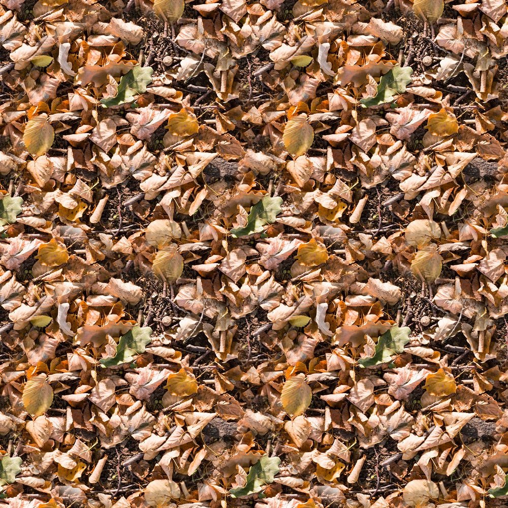 Autumn Leaves on the Ground Fabric