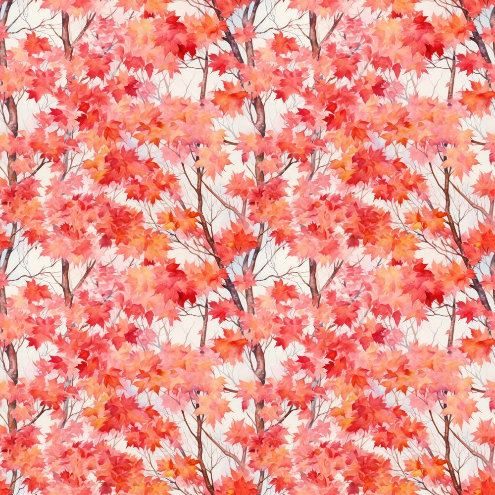 Autumn Leaves & Trees Fabric