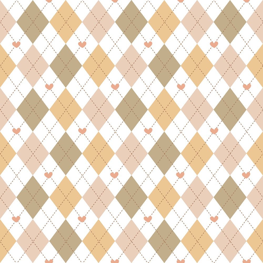 Autumn Woodland Animals Pattern #1 Fabric