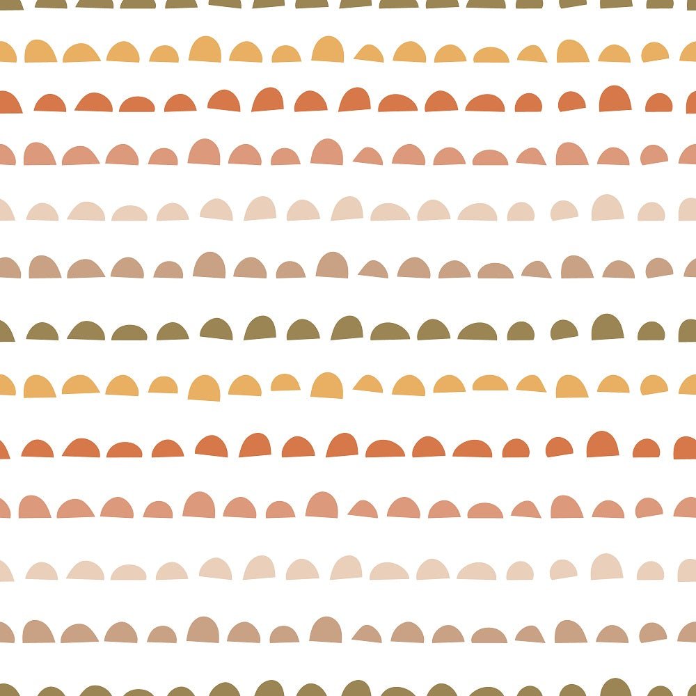Autumn Woodland Animals Pattern #2 Fabric