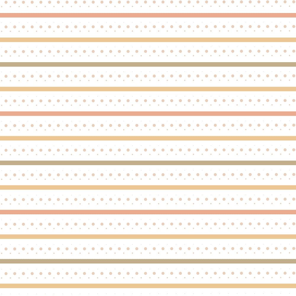 Autumn Woodland Animals Stripes Fabric