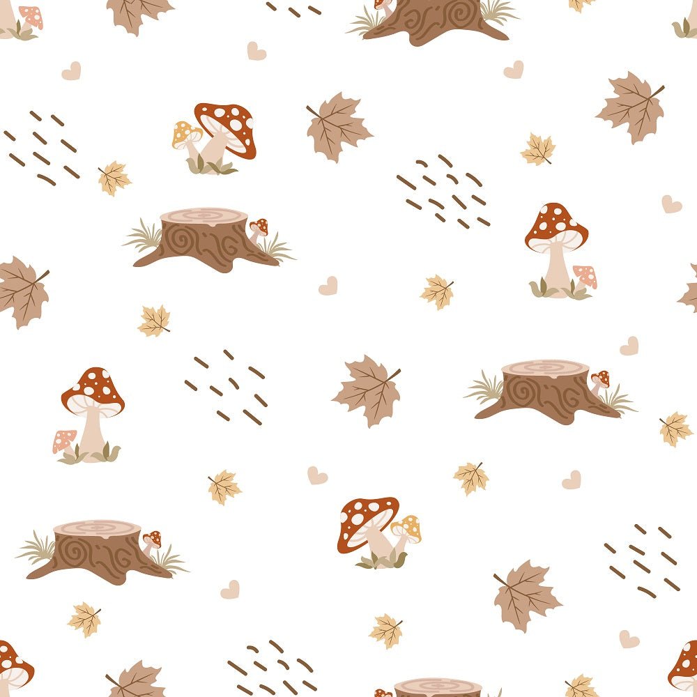 Autumn Woodland Animals Pattern #3 Fabric