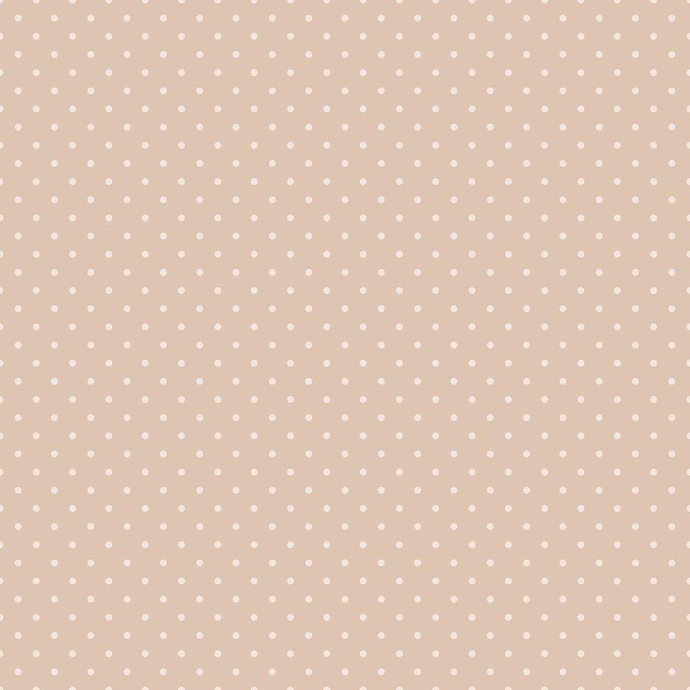 Baby Boy Elephant Dots Fabric - Tan