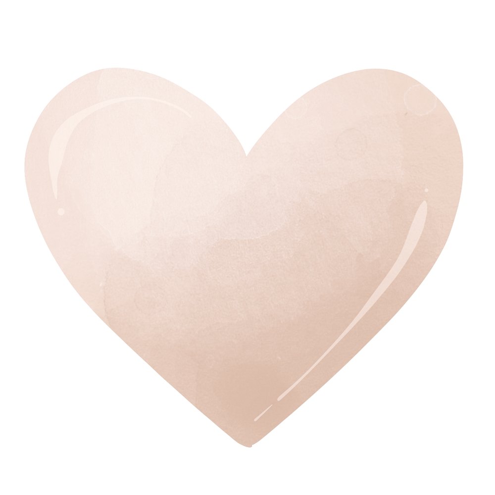 Baby Boy Elephant Heart Fabric Panel - Tan