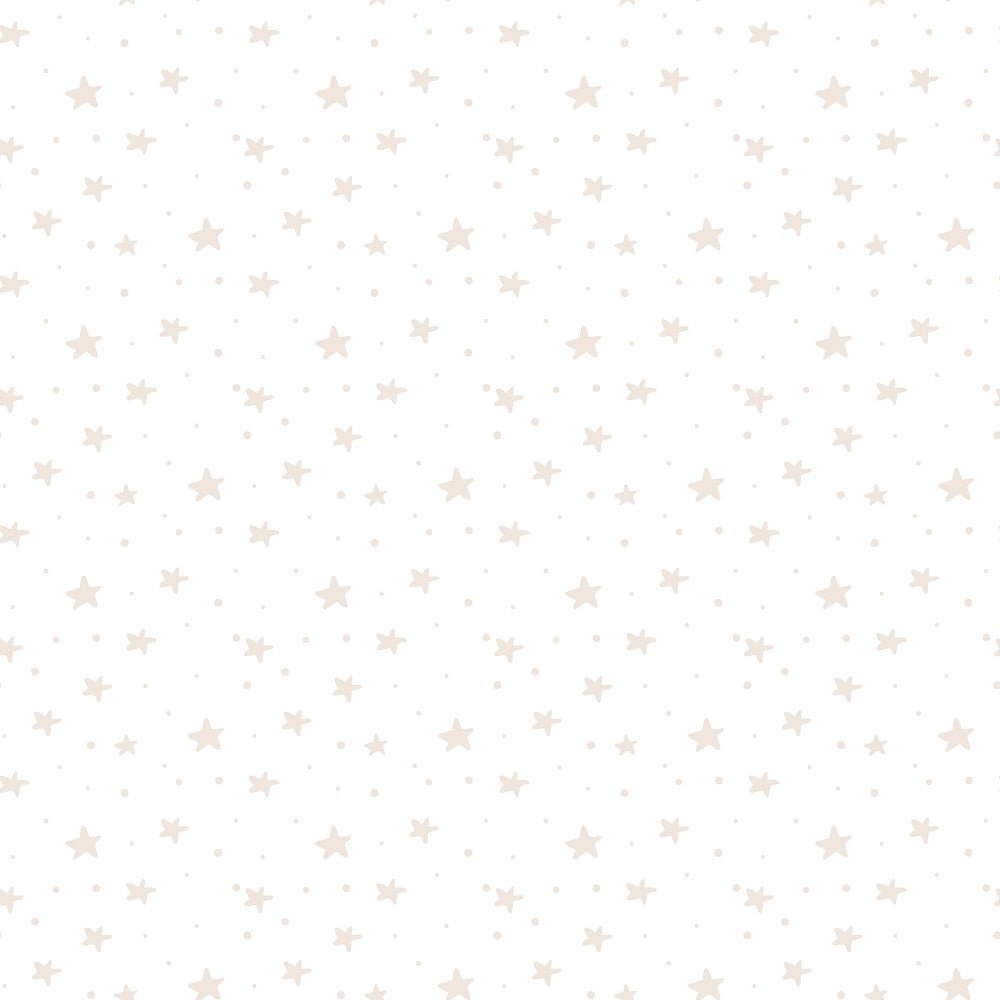 Baby Boy Elephant Stars Fabric - Tan