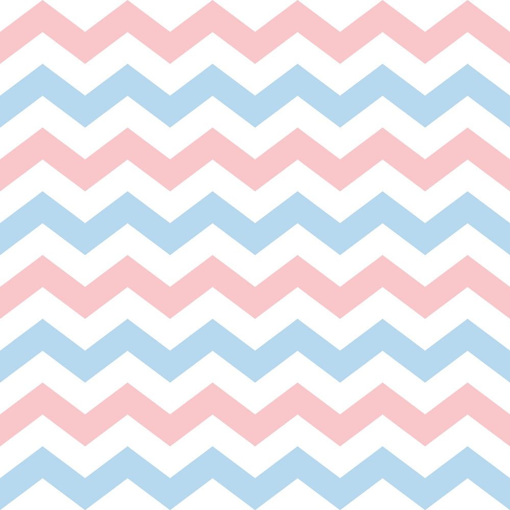 Baby Chevron Zigzag Fabric - White