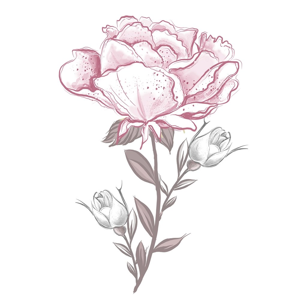 Baby Girl Floral #3 Fabric Panel