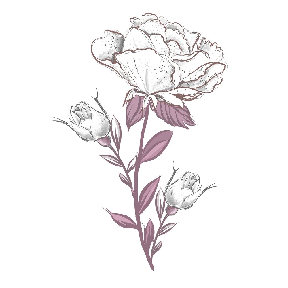 Baby Girl Floral #4 Fabric Panel