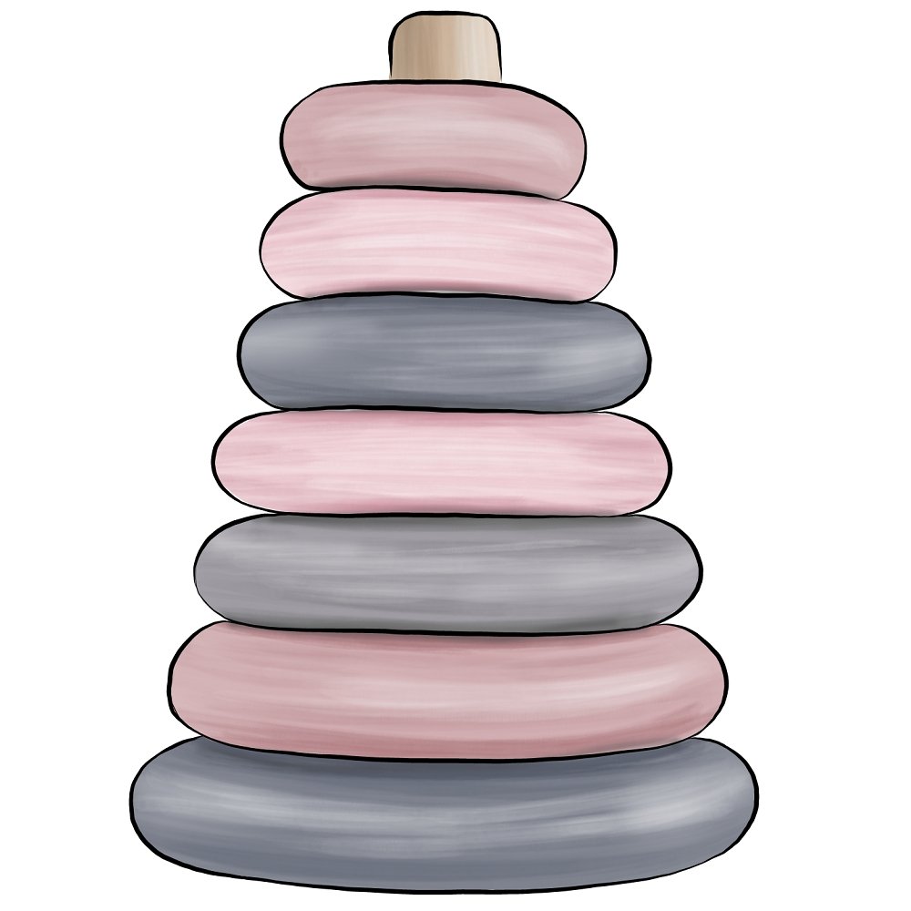 Baby Girl Toy Fabric Panel