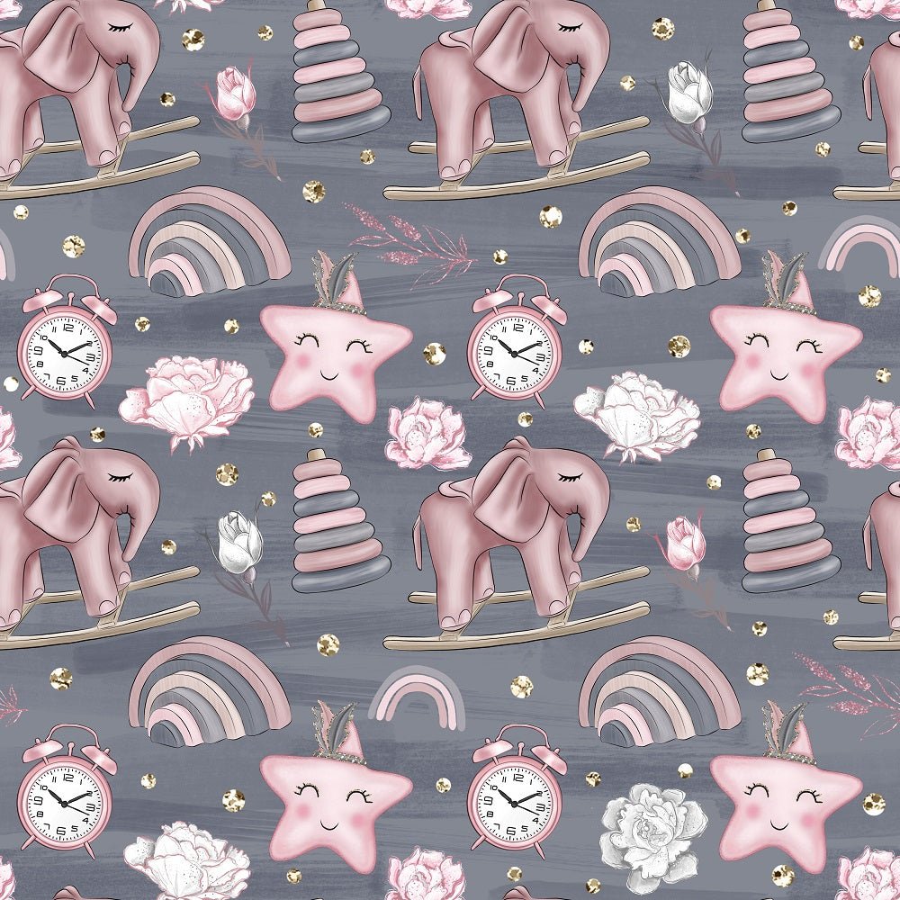 Baby Girl Toys Fabric - Gray