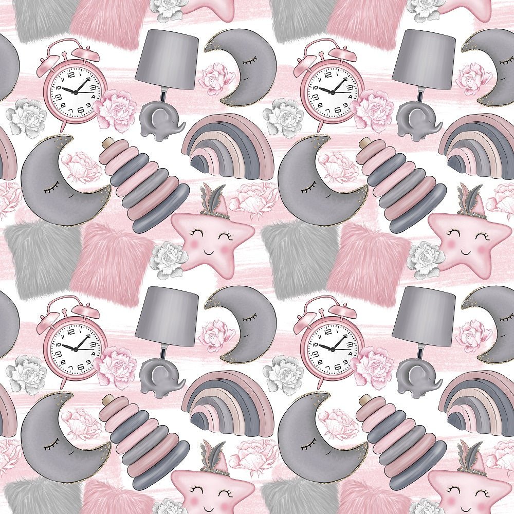 Baby Girl Toys Fabric - White