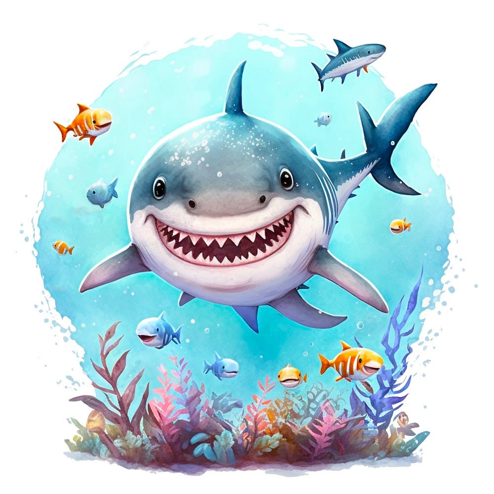 Baby Shark Scene #2 Fabric Panel