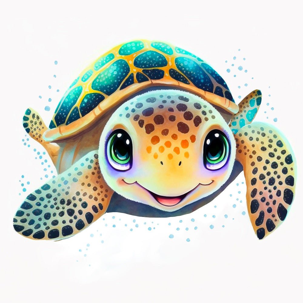 Baby Turtle #2 Fabric Panel