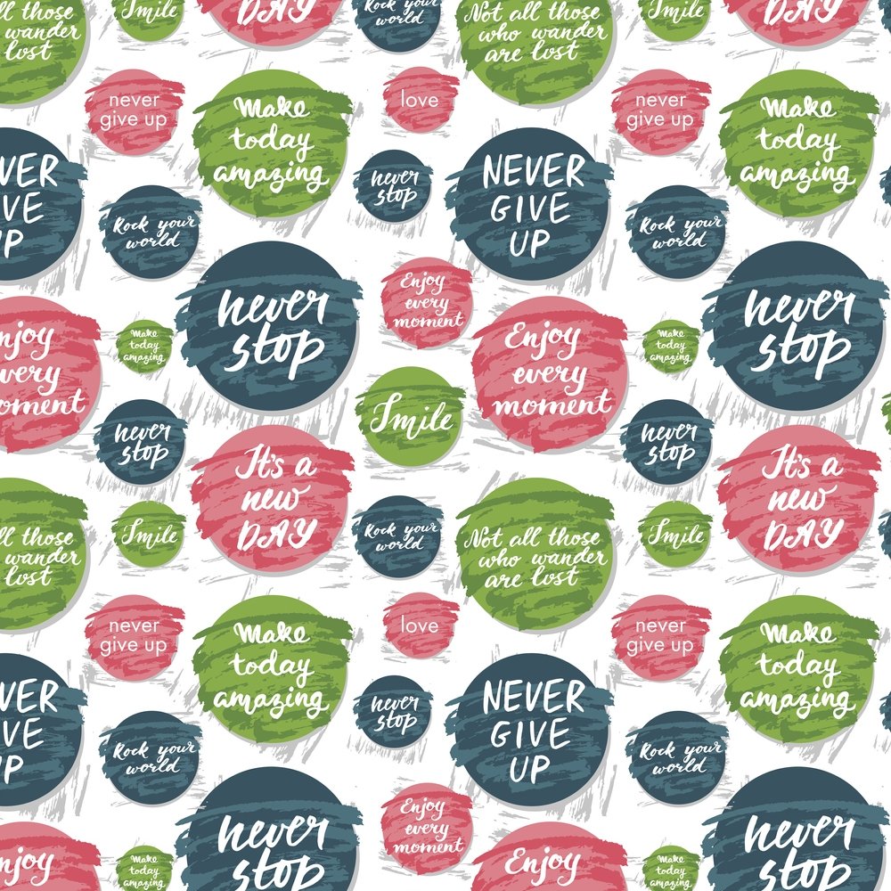 Badges Of Inspiration Fabric - Multi