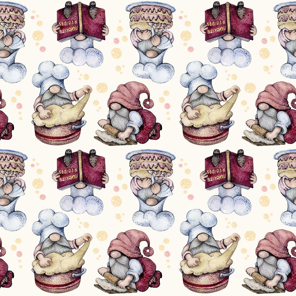 Baker Gnomes & Bubbles #1 Fabric
