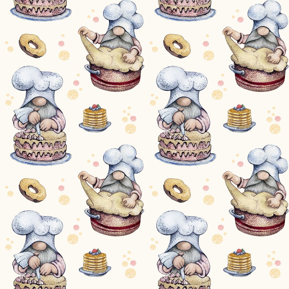 Baker Gnomes & Bubbles #2 Fabric
