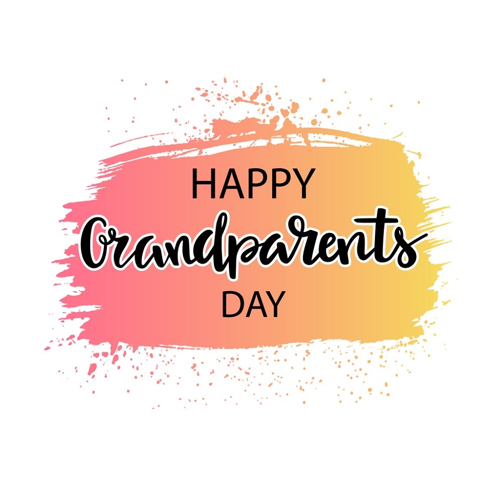 Brushstroke Happy Grandparents Day Fabric Panel