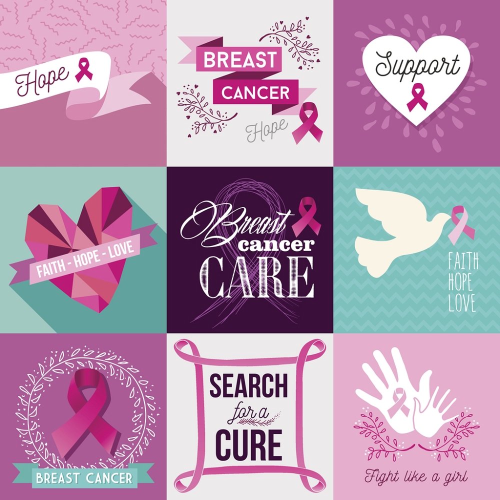 Breast Cancer Awareness Fabric Panel