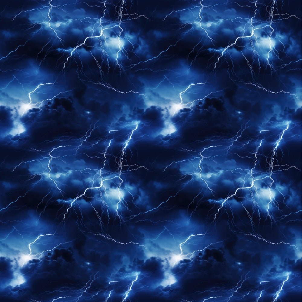 Brilliant Blue Lightning Fabric