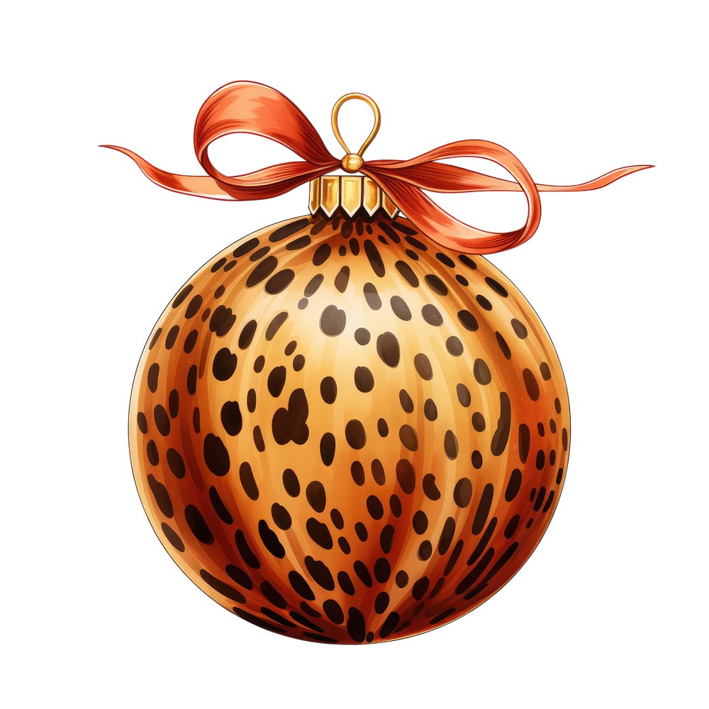 Brown & Gold Ornament #1 Fabric Panel