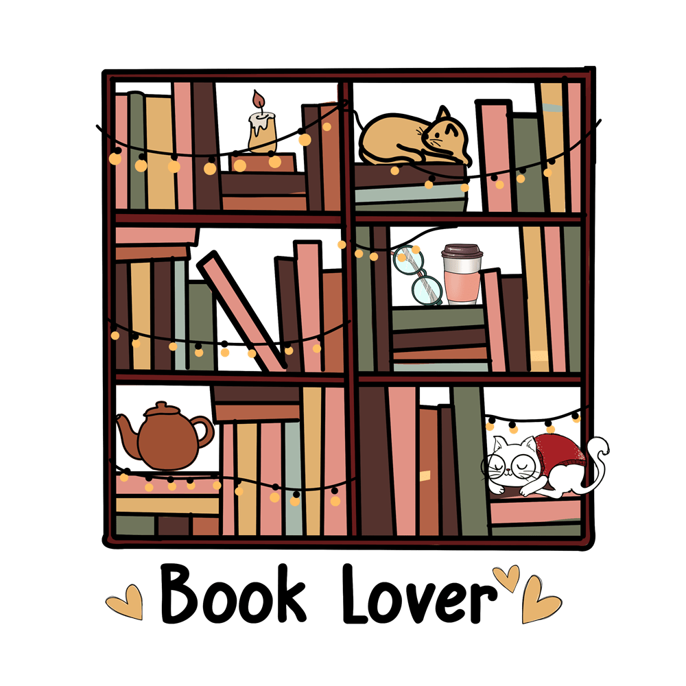 Book Lover Fabric Panel