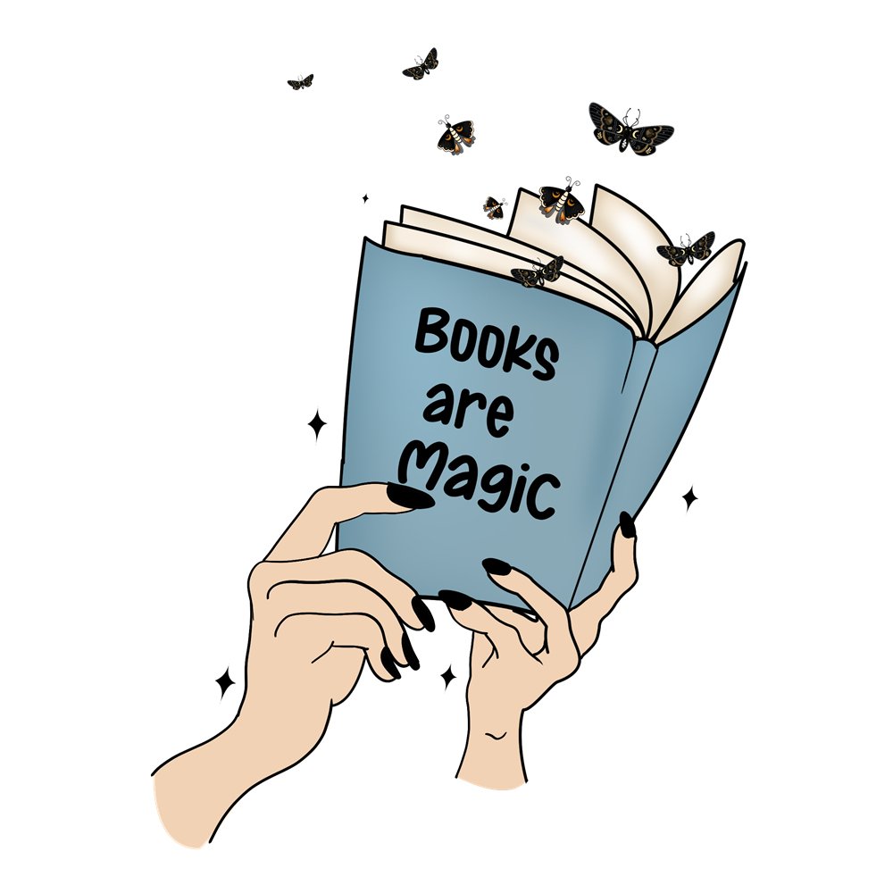 Books Are Magic Fabric Panel