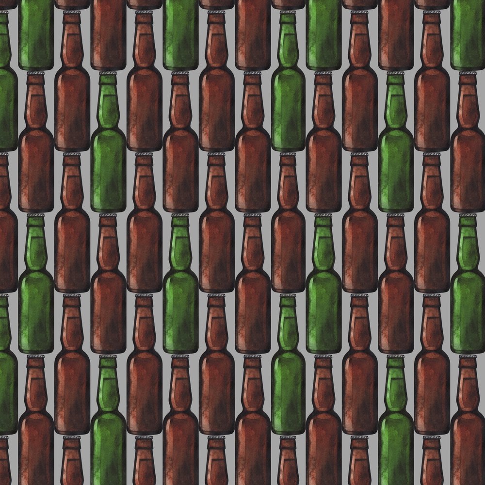 Bottled Beer Fabric