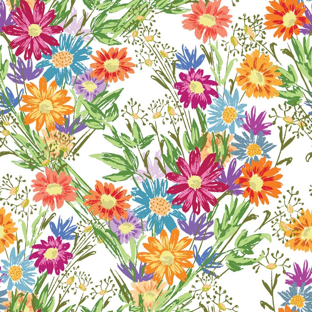 Bouquets of Wildflowers Fabric
