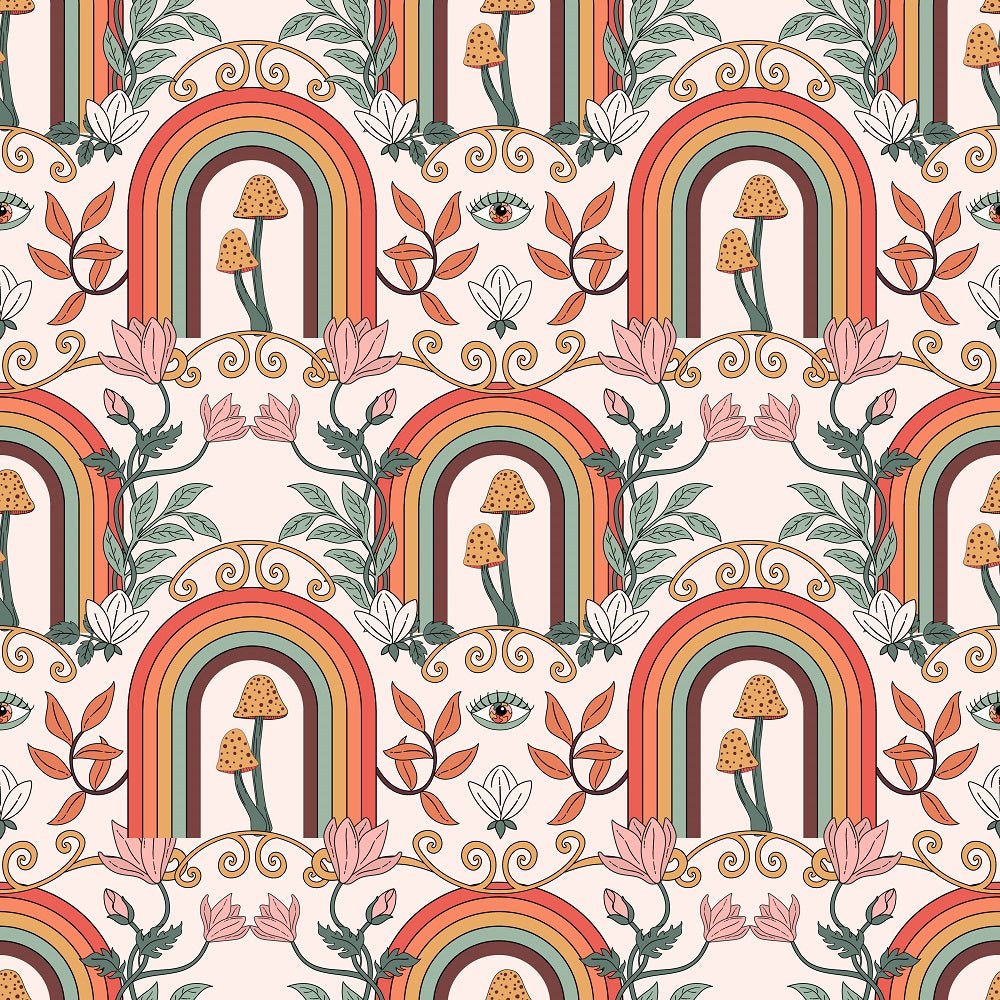 Boho Garden Pattern #14 Fabric
