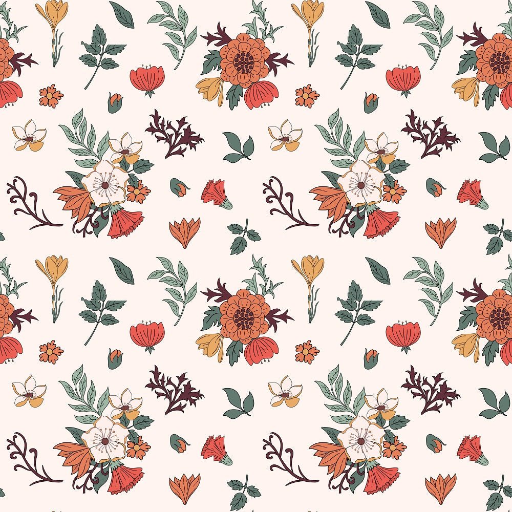 Boho Garden Pattern #2 Fabric