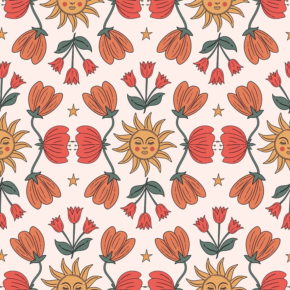 Boho Garden Pattern #5 Fabric