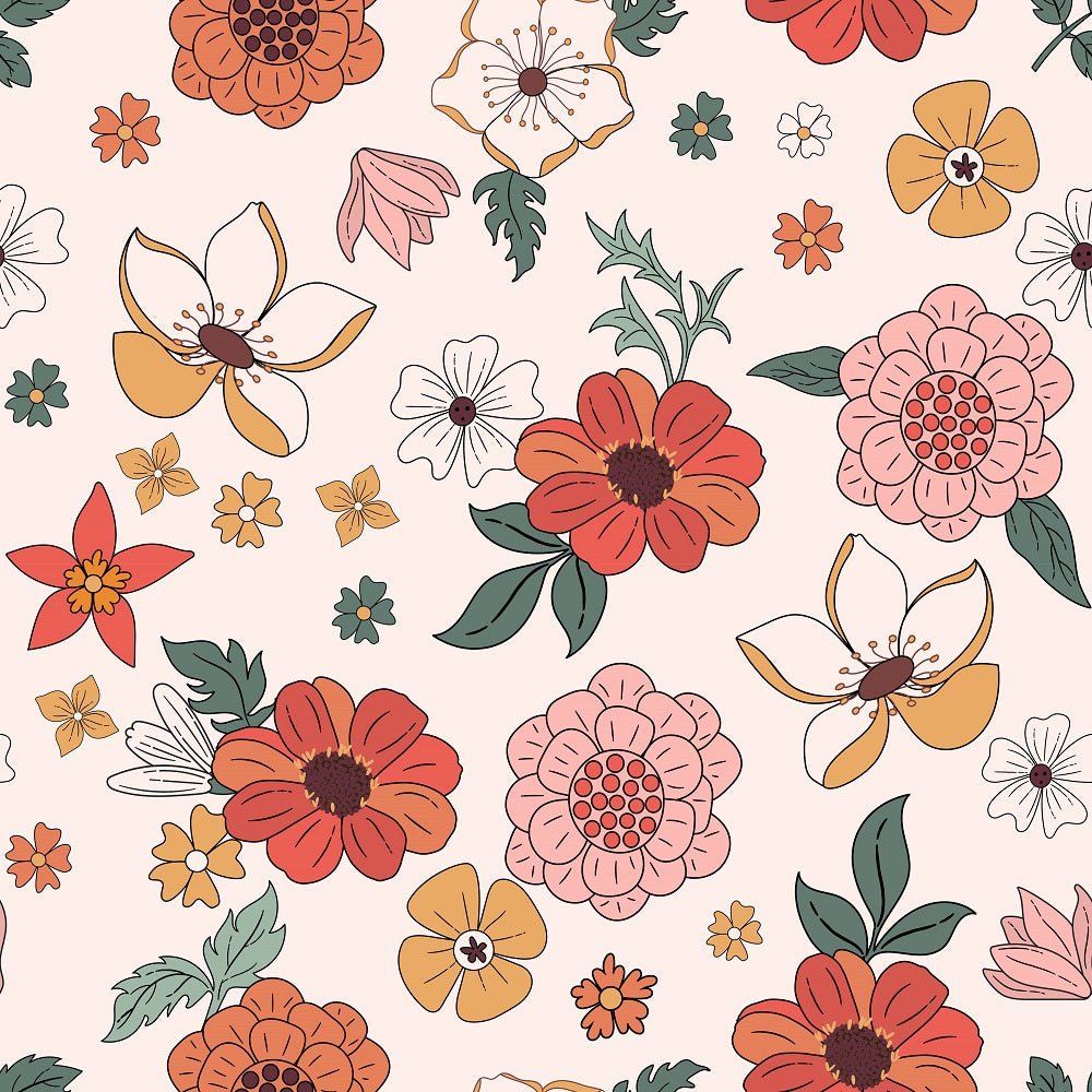 Boho Garden Pattern #6 Fabric