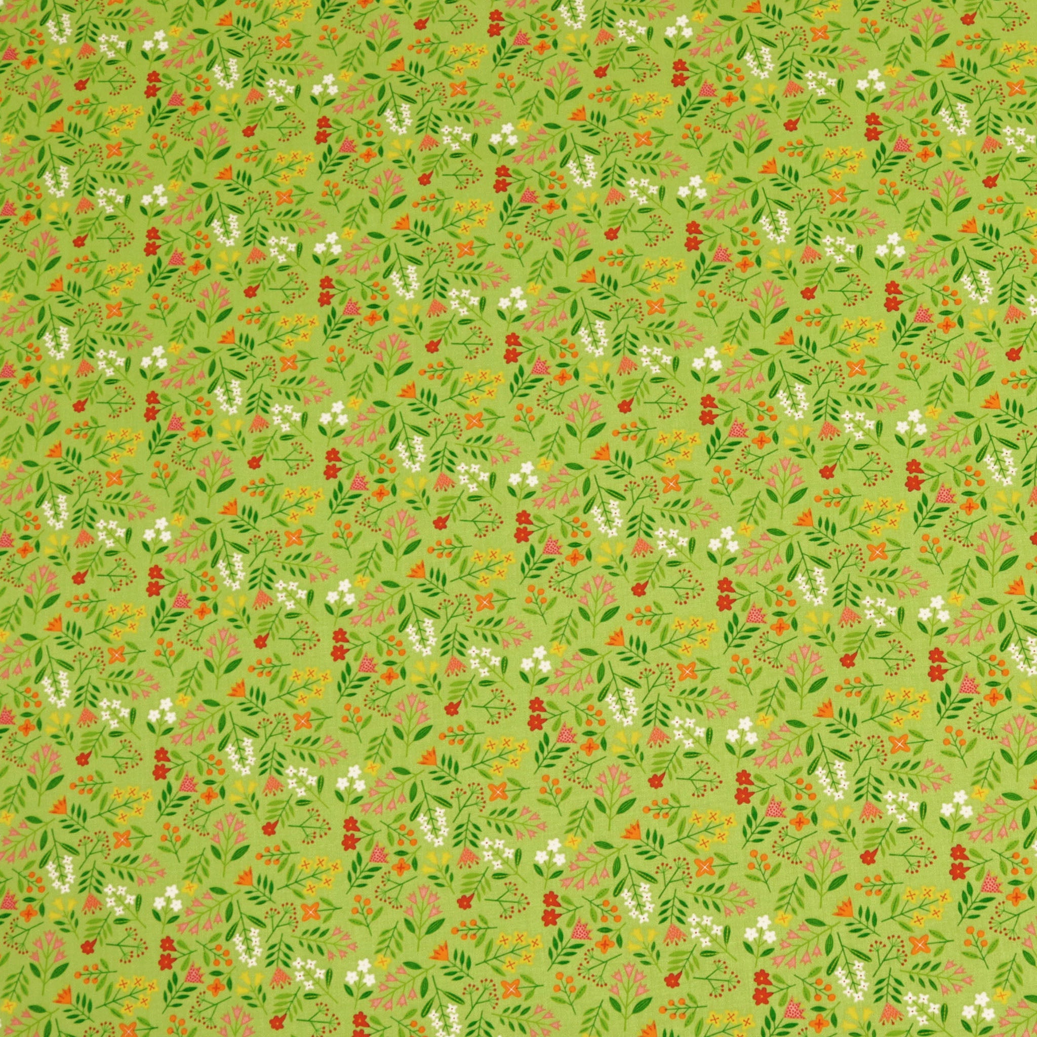 Blooming Color Lucy Fabric Collection - Light Lime