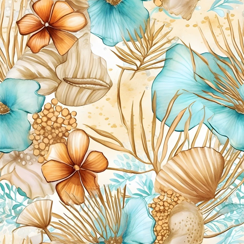 Boho Beach Botanical Variation #14 Fabric