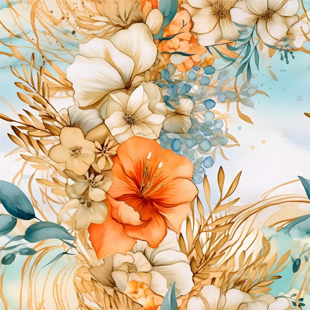 Boho Beach Botanical Variation #18 Fabric