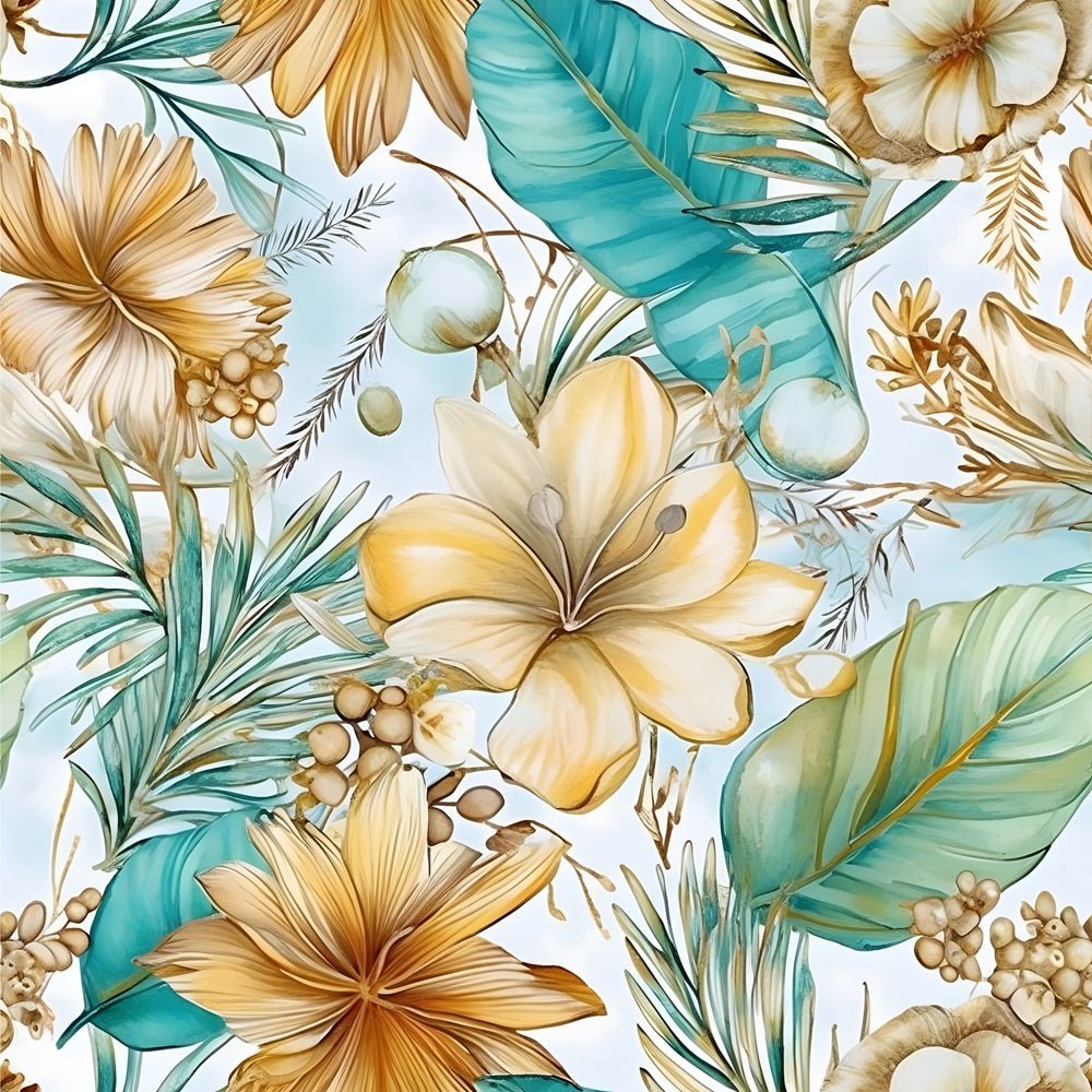 Boho Beach Botanical Variation #3 Fabric