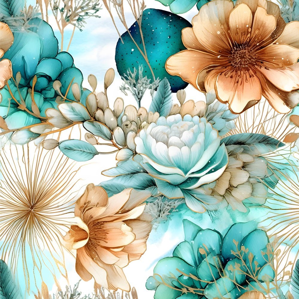 Boho Beach Botanical Variation #4 Fabric