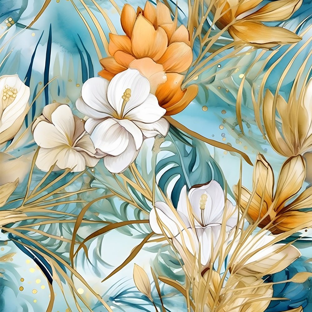 Boho Beach Botanical Variation #6 Fabric