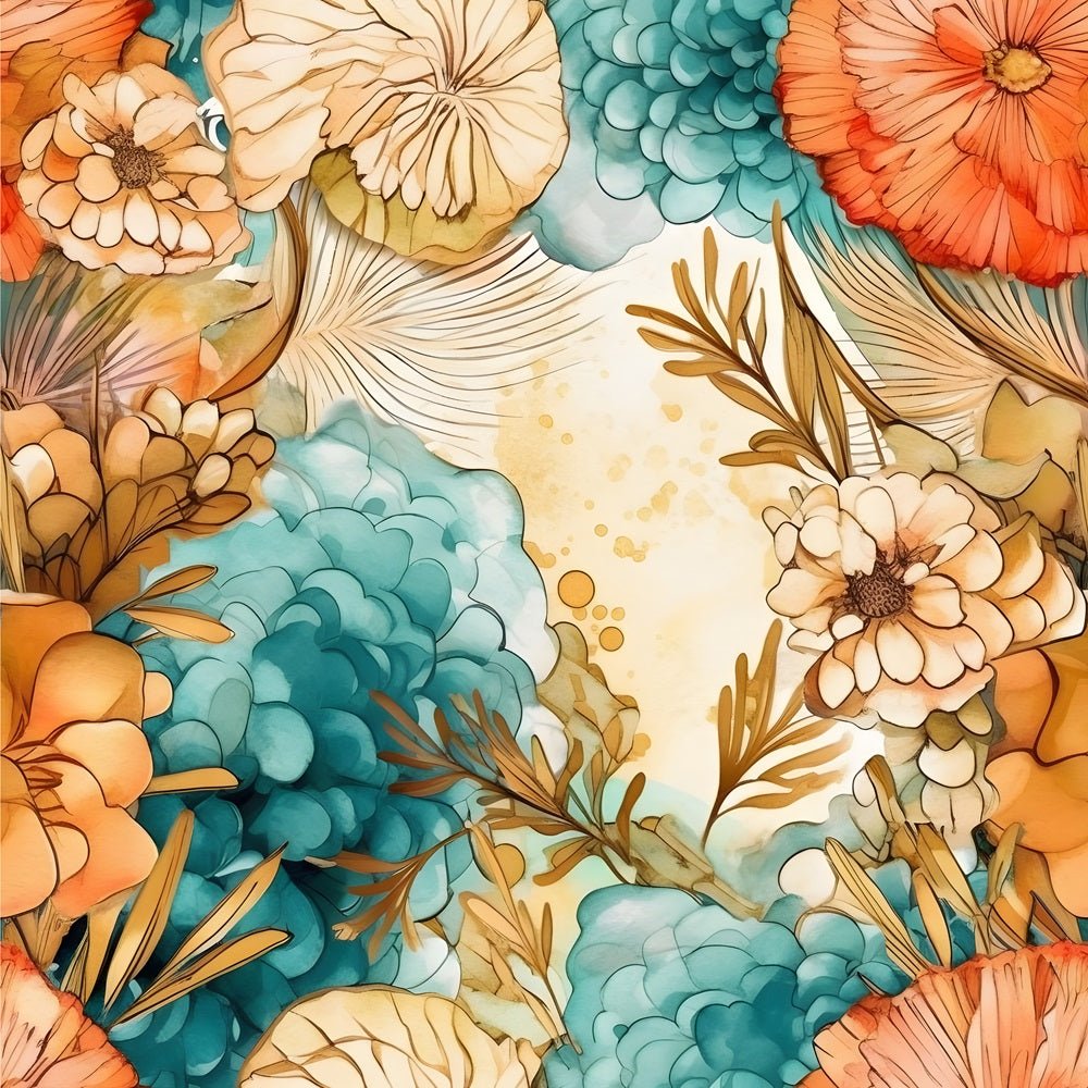 Boho Beach Botanical Variation #7 Fabric