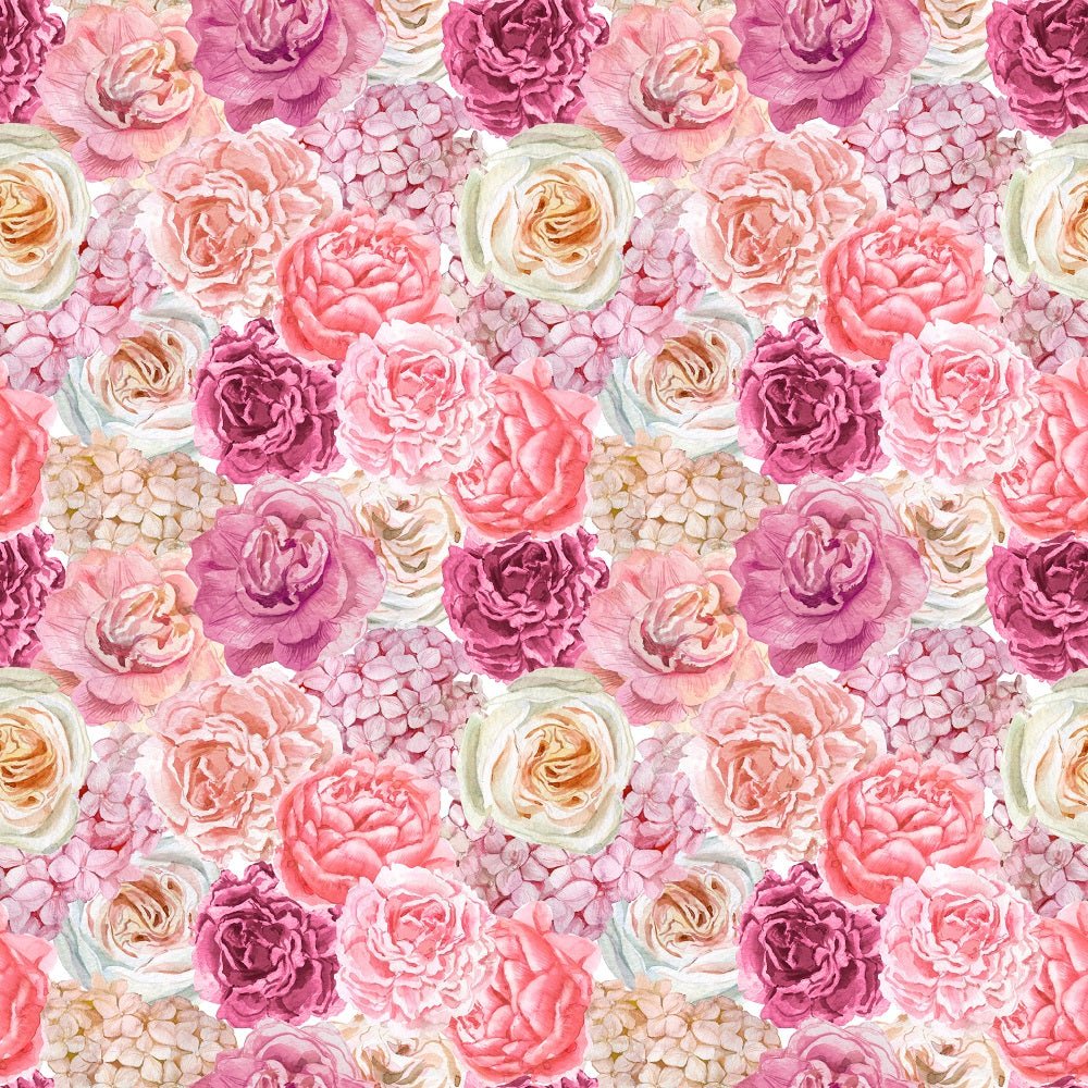 Boho Floral Packed Flowers Fabric