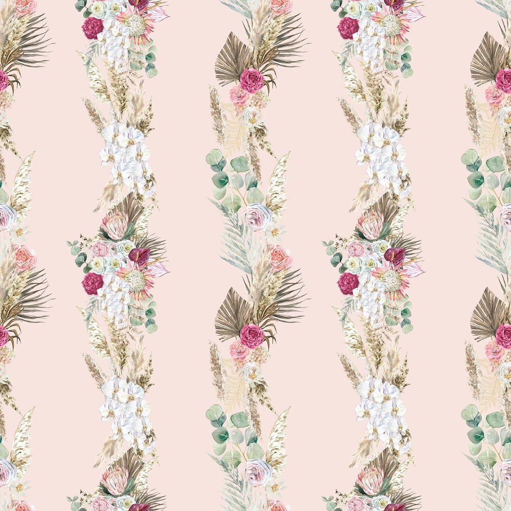 Boho Floral Pattern #3 Fabric