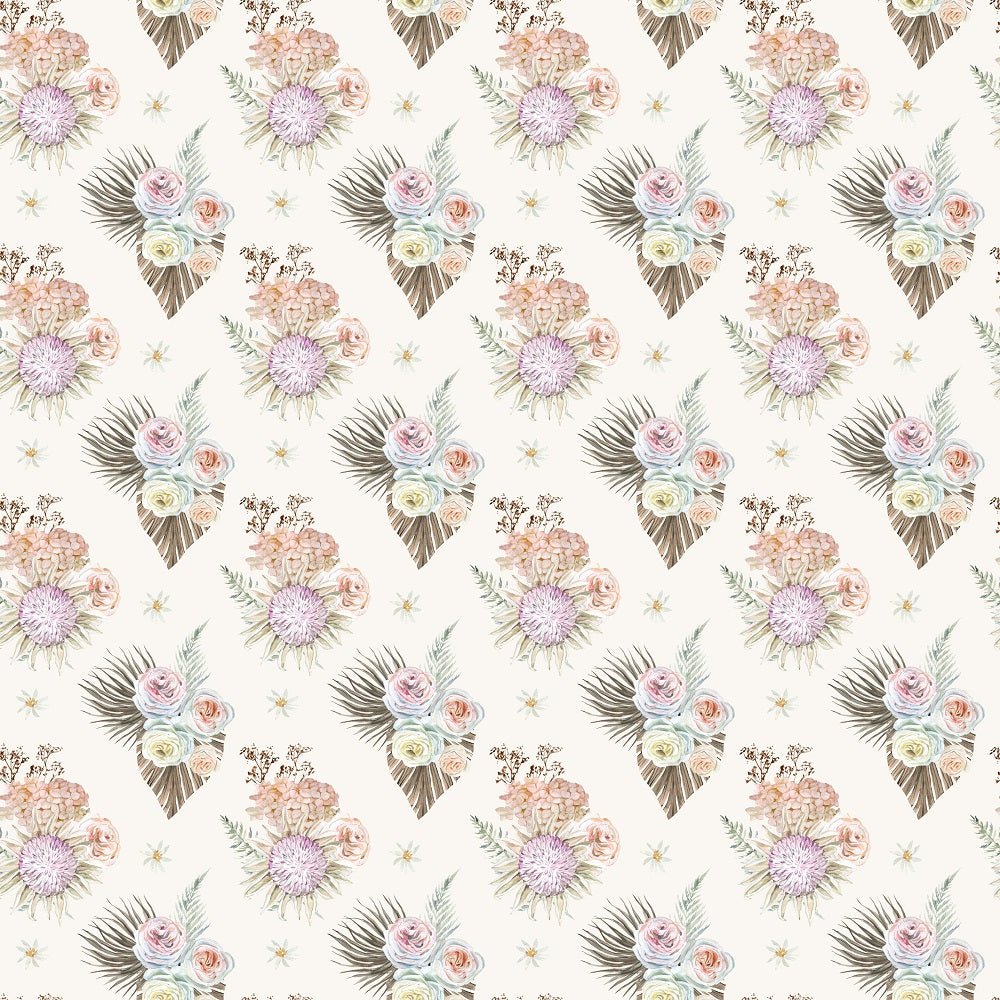 Boho Floral Pattern #5 Fabric