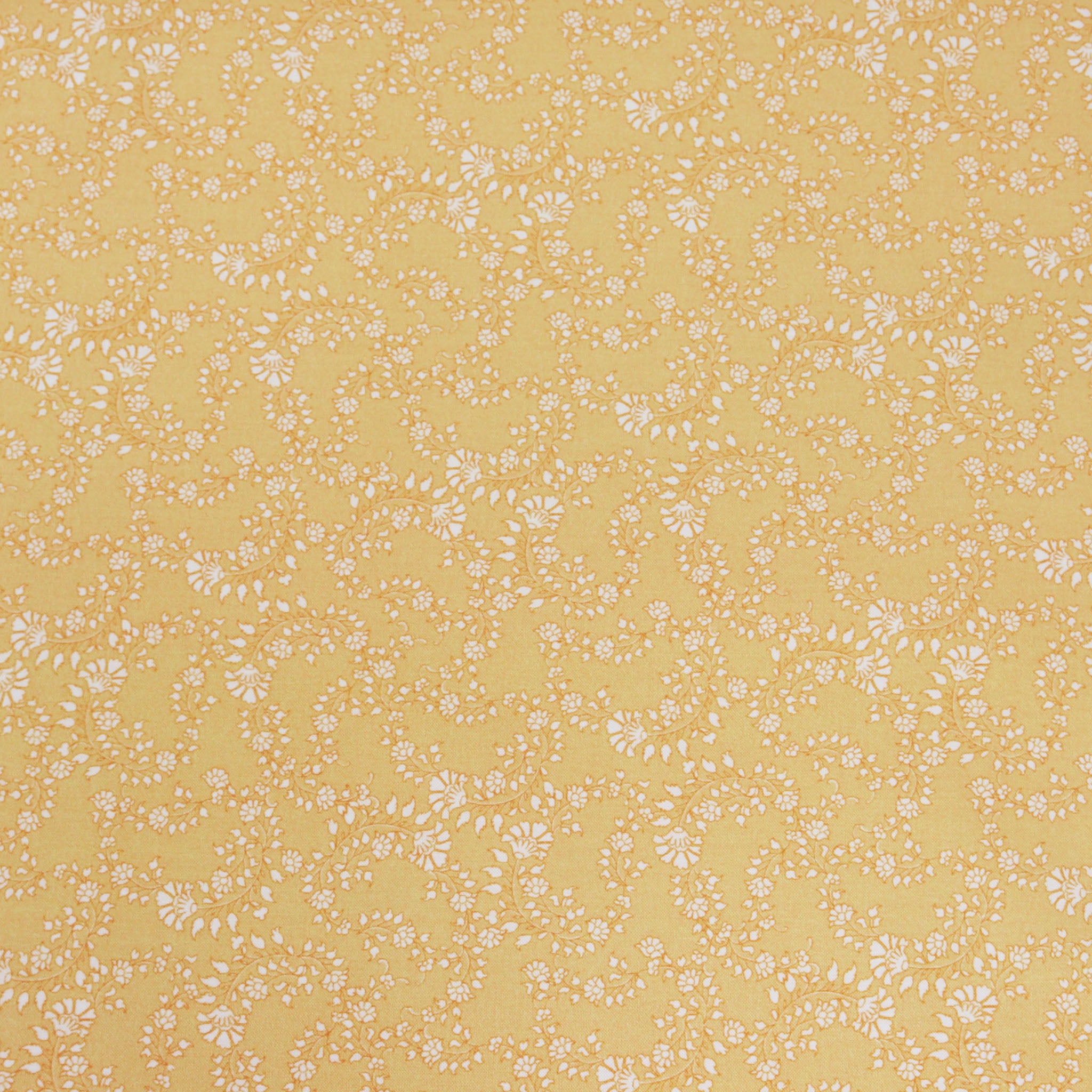 Chalk Barn Fabric Collection - Floral Trail Yellow